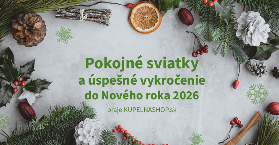 Veselé Vianoce a úspešný rok 2026 praje tím Kupelnashop.sk