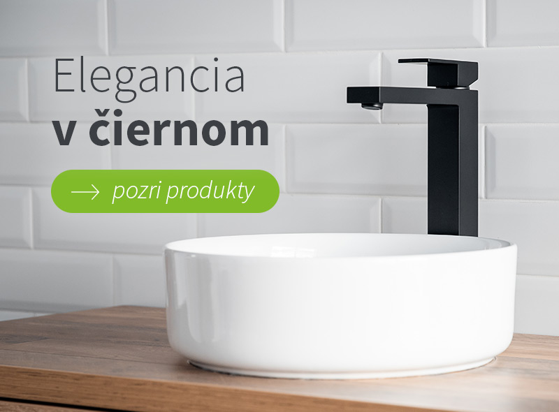 Čierna elegancia v kúpeľni teraz na Kupelnashop.sk