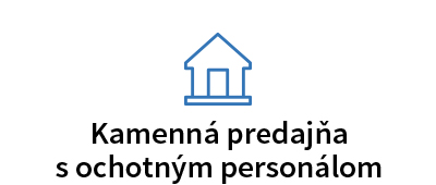 Kamenná predajňa s ochotným personálom