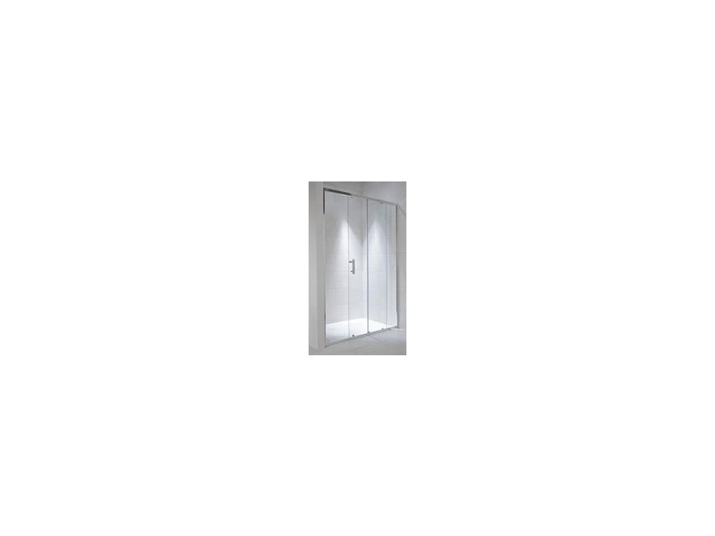 Jika Cubito Pure sprchové dvere L/P strieborný lesklý profil sklo s dekorom arctic kupelnashop.sk