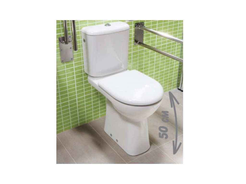 Jika Olymp stojace wc zvýšená wc misa spodný odpad bez nádržky kupelnashop.sk