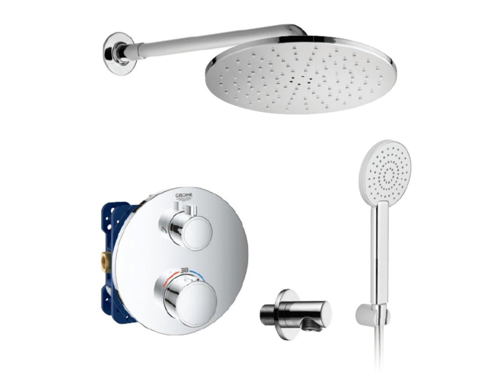 Grohe Grohtherm - termostatický sprchový systém pod omietku komplet |  Kupelnashop.sk