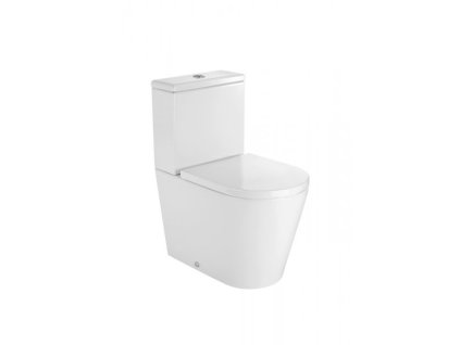Akciový set Roca Compact Inspira Round stojatá wc misa + nádržka + spomaľovacie sedátko