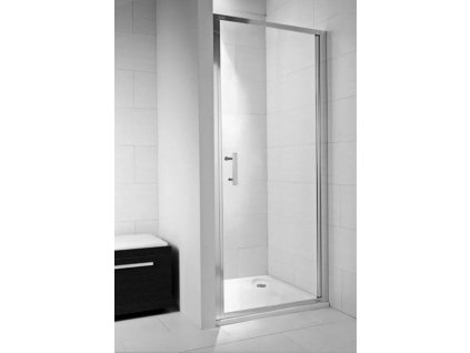 Jika Cubito Pure jednokrídlové sprchové dvere 100cm L/P, strieborný lesklý profil, transparentné sklo, 2.5424.3.002.668.1