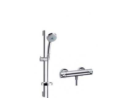 Hansgrohe Ecostat 1001 - sprchová termostatická batéria 27086000 a sprchová súprava Croma 100 kupelnashop.sk