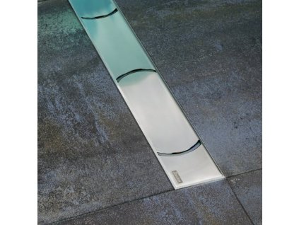 Ravak Chrome 950 nerezový sprchový žlab s nerezovou mriežkou 95cm
