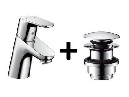 Hansgrohe Focus 70 umývadlová batéria + push-open sada 31604000 kupelnashop.sk
