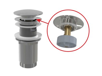 Alcaplast umyvadlová click clack pileta so sítkom kupelnashop.sk