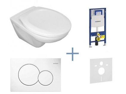 Geberit Duofix - set - závesné WC Jika Lyra + sedadlo + Sigma 01 + zvuková izolácia
