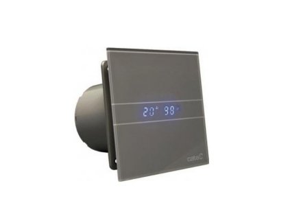 Cata E Glass 100 - strieborný ventilátor s časovačom a LED podsvietením M9946757