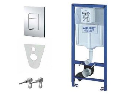 Akcia Grohe Rapid SL pod omietková nádržka 38772 (38558) set +úchyty+ chromové tlačítko 38732