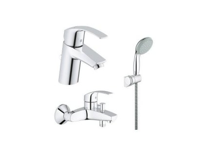 Grohe akciový set Eurosmart New vaňová batéria 33300002+Eurosmart New umyvadlová batéria 33265002+vaňový set Tempesta New