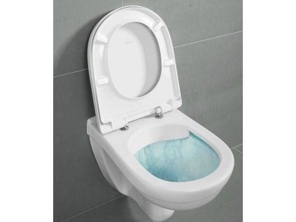 Villeroy & Boch O.Novo - závesné WC Direct Flush + CeramicPlus + spomaľovacie WC sedadlo