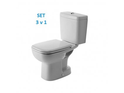 Duravit D Code stojate wc+nádržka+wc sedátko 3v1 kupelnashop.sk