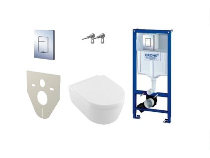 Grohe nádržka + tlačidlo + úchyty + Avento wc set + M91