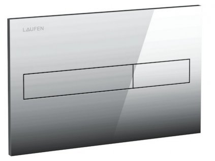 Laufen - splachovacie tlačidlo AW1 Dual Flush, matný chróm