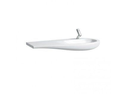 Laufen Ilbagnoalessi one umývadlo do nábytku/ na stenu 120x50/35 cm s odkladacou plochou vľavo a otvorom pre batériu 8149744001041