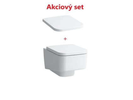 Akciový set Laufen Pro S závesná wc misa 36x53 cm s Rimless + spomaľovacie sedátko s poklopom