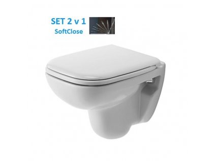 Duravit D-Code Compact závesné WC 48 cm spomaľovacie WC sedadlo kupelnashop.sk