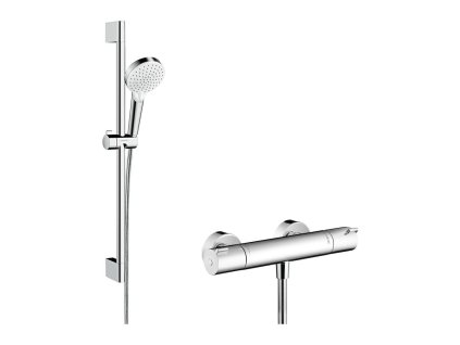 Hansgrohe Ecostat sprchová termostatická batéria+Crometta sprchový set kupelnashop.sk