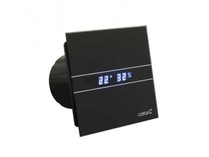 Cata ventilátor čierne sklo timer+vlhkomer kupelnashop.sk