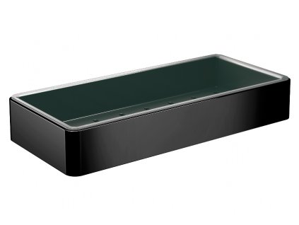 Emco Loft polička s vyberateľným košíkom 22x10cm čierna 054513302 kupelnashop.sk