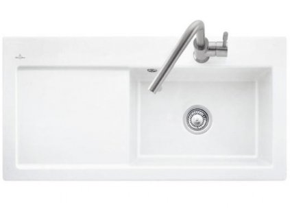 Villeroy&Boch SUBWAY 60 XL keramický drez 100 x 51 cm pravý biela + úprava Ceramicplus 671901R1 kupelnashop.sk