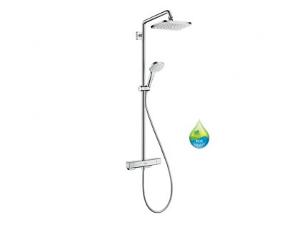 Hansgrohe CROMA E sprchový systém Showerpipe 280 1jet EcoSmart so sprchovým termostatom chróm 27660000 kupelnashop.sk