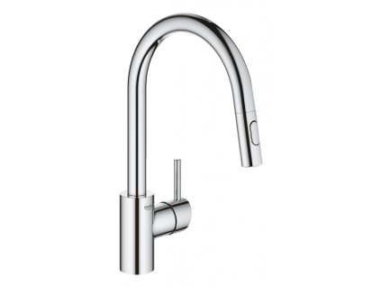 GROHE Concetto Drezová stojanková batéria s výsuvnou duálnou sprchou 31483002 kupelnashop.sk