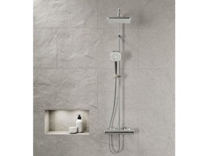 Hansa Micra Style sprchový system s hranatou hlavovou sprchou kupelnashop.sk
