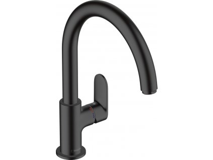 HANSGROHE Vernis Blend M35 Kuchynská páková batéria s otočným výtokom, čierna matná 71870670 www.kupelnashop.sk