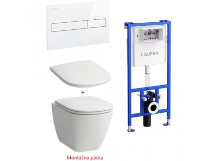 Laufen Lua CW1 SET nádržka s tlačidlom + wc Rimless so sedadlom www.kupelnashop.sk