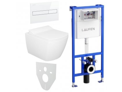 Laufen Creavit Elegant SET Rimoff závesné WC + bidet so sedadlo + CW1 nádržka s tlačidlo + Izolácia www.kupelnashop.sk