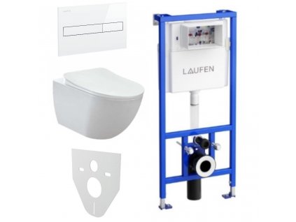 Laufen Creavit Remo SET Rimoff závesné WC + bidet so sedadlo + CW1 nádržka s tlačidlo + Izolácia www.kupelnashop.sk