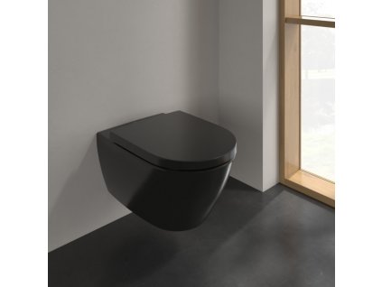 Villeroy&Boch Subway 2.0 závesne wc hygienicky oplach Rimless Ebony čierne kupelnashop.sk