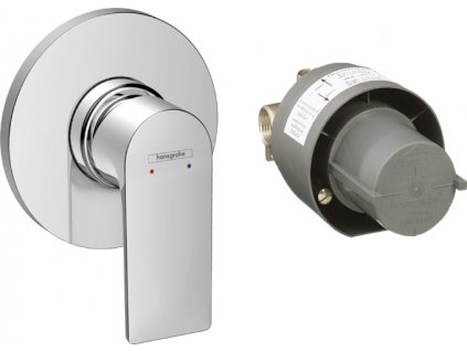 Hansgrohe Rebris E Páková sprchová batéria, sada so základným telesom, chróm 72658000 www.kupelnashop.sk