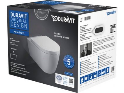 Duravit ME by STARCK set 2v1 závesná WC misa Rimless ( 2529090000) so sedátkom 45290900A1 www.kupelnashop.sk