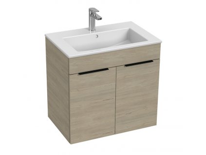 Jika Cube skrinka jaseň + keramické umývadlo 65 cm H4536011765141 www.kupelnashop.sk