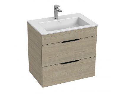 Jika Cube skrinka jaseň + keramické umývadlo 65 cm H4536021765141 www.kupelnashop.sk