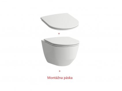 Laufen Pro Compact Pack Rimless WC a spomaľovacie slim WC sedadlo + páska H8669550000001www.kupelnashop.sk