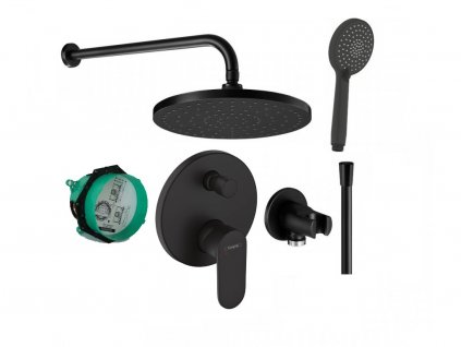 Hansgrohe Vernis Blend + Jika podomietkový sprchový set čierny www.kupelnashop.sk