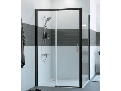 Hüppe Classics 2 EasyEntry - čierne posuvné dvere 200 x 120 cm, ľavé