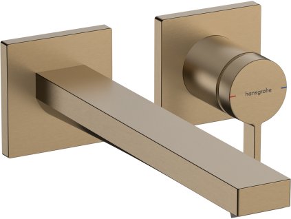 Hansgrohe Tecturis E Páková umývadlová batéria EcoSmart+ pod omietku s výtokom 225 mm, kartáčovaný bronz 73051140 www.kupelnashop.sk