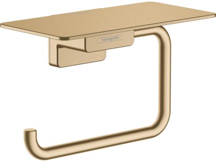 Hansgrohe AddStoris Držiak na toaletný papier s poličkou, kartáčovaný bronz 41772140 www.kupelnashop.sk