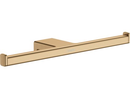 Hansgrohe AddStoris Držiak na toaletný papier dvojitý, kartáčovaný bronz 41748140 www.kupelnashop.sk