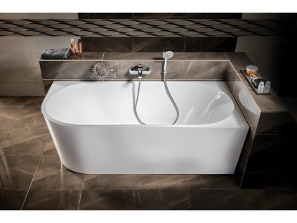 Aqualine TIBERA R rohová stojaca vaňa www.kupelnashop.sk