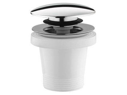 Polysan vaňová výpusť click clack, chróm 71704 www.kupelnashop.sk