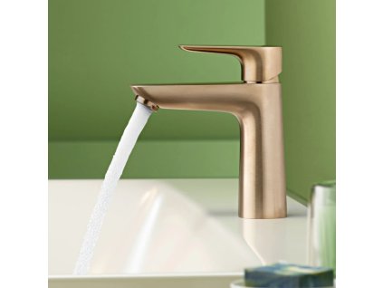 Hansgrohe Talis E umyvadlová batéria vo farbe kartačovaný bronz kupelnashop.sk