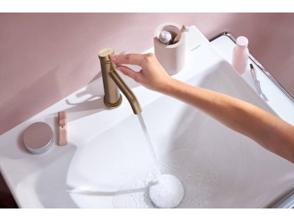 Hansgrohe Tecturis S umývadlová batéria 110 CoolStart EcoSmart+ bez odtokovej súpravy, kartáčovaný bronz 73312140 www.kupelnashop.sk