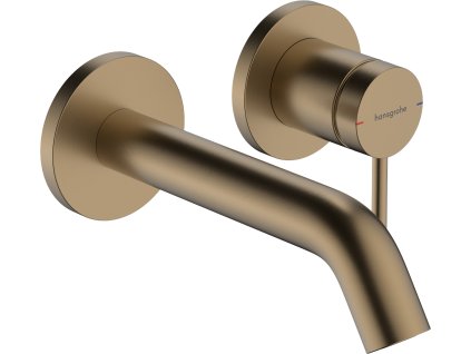 Hansgrohe Tecturis S Páková umývadlová batéria EcoSmart+ pod omietku s výtokom 165 mm, kartáčovaný bronz 73350140 www.kupelnashop.sk